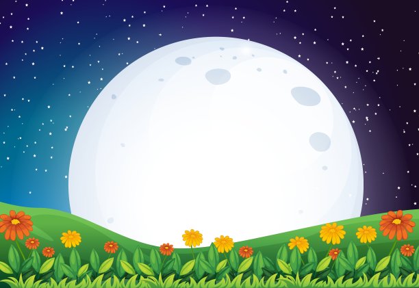 一轮明亮的满月图片下载