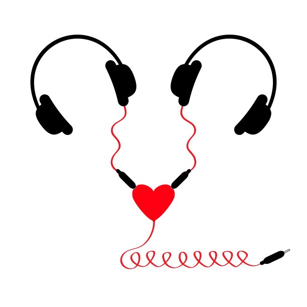 两个耳机耳机夫妇音频分配器图片下载