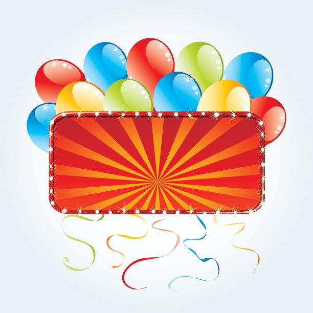 广告牌有气球图片下载