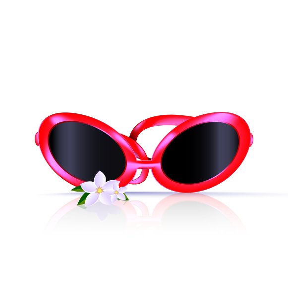 抽象的红色眼镜图片下载