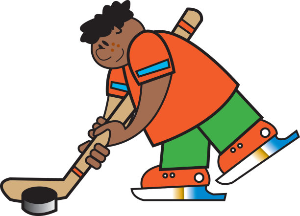 男孩玩曲棍球图片下载