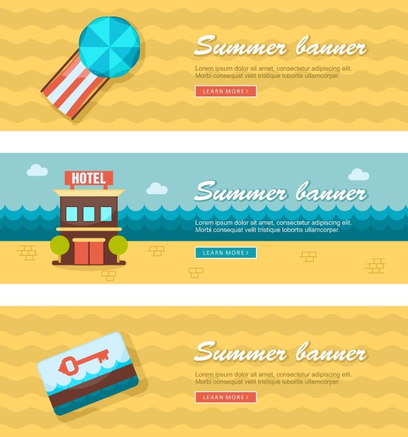 旅游和度假横幅图片下载