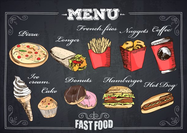 Fastfood菜单图片下载