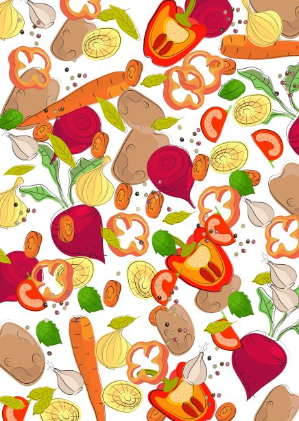 背景的蔬菜图片下载