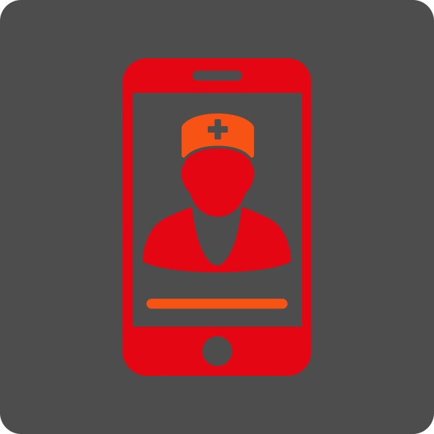 移动扁平医生按钮图片下载