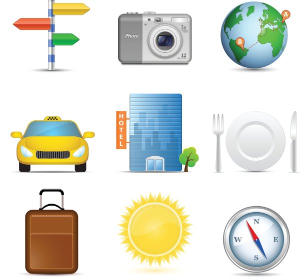 旅游的图标图片下载