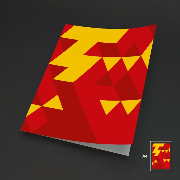 A4业务空白3d块结构背景图片下载