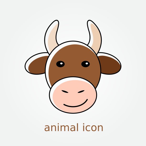 牛图标农场动物图片下载