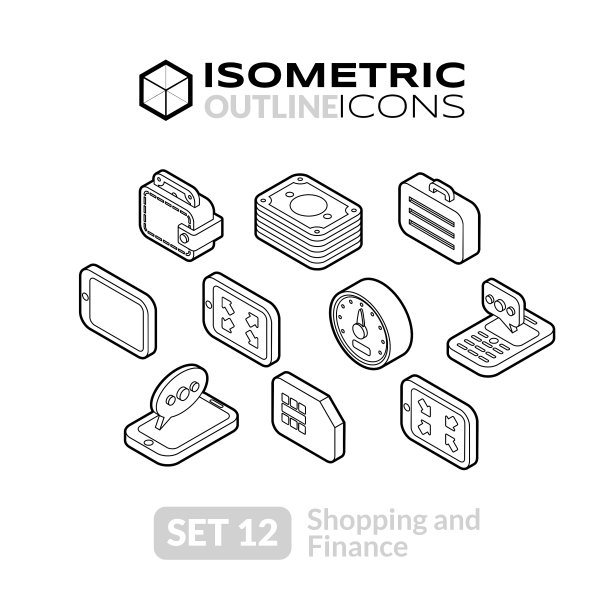 等距轮廓图标设置12图片下载