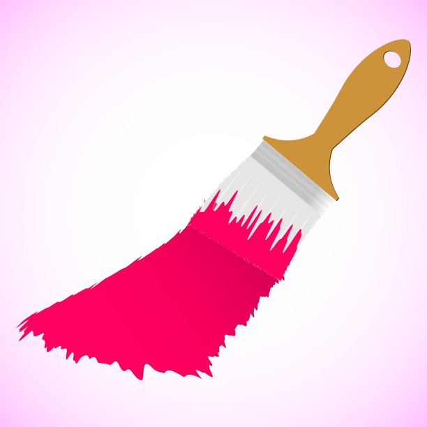 粉色油漆刷上粉色平滑的背景图片下载