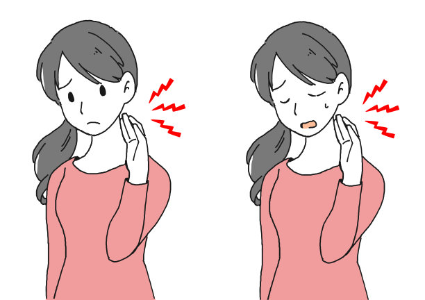 一个女人脖子僵硬的插图材料图片下载