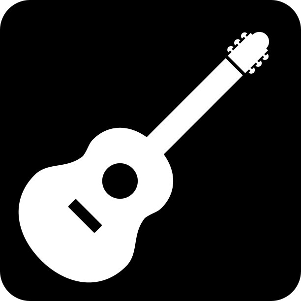 吉他标志按钮图片下载