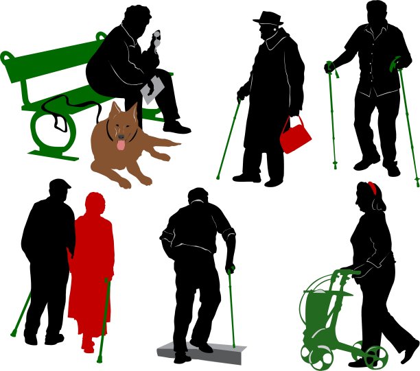 带着狗的人图片下载