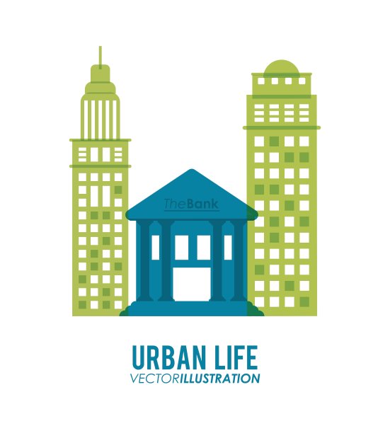 城市生活的设计图片下载