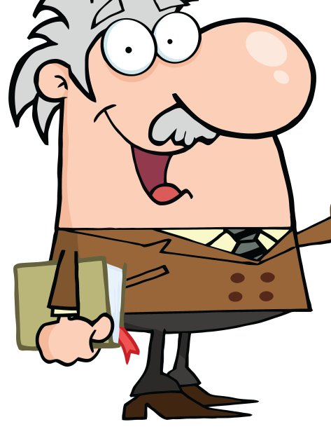 快乐的白人科学教授图片下载