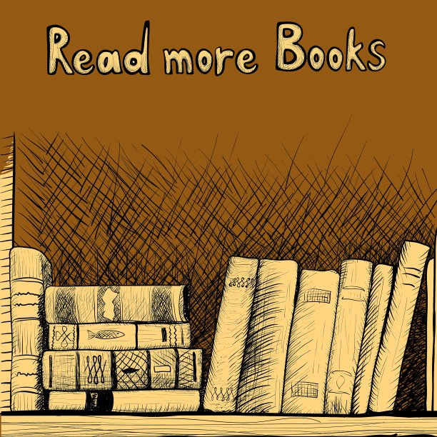 素描背景与书架图片下载