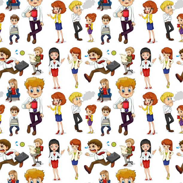 商业人士在不同的行动图片下载