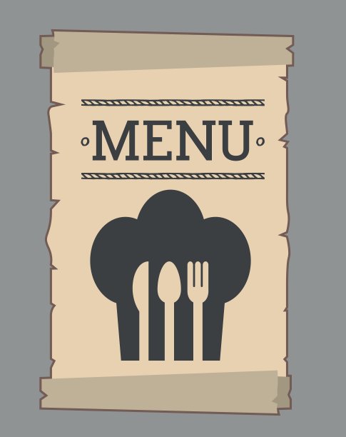 餐厅的菜单设计图片下载