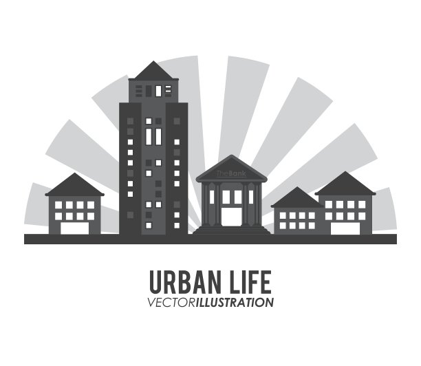 城市生活的设计图片下载