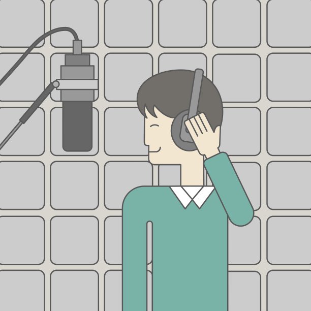 歌手在工作室图片下载