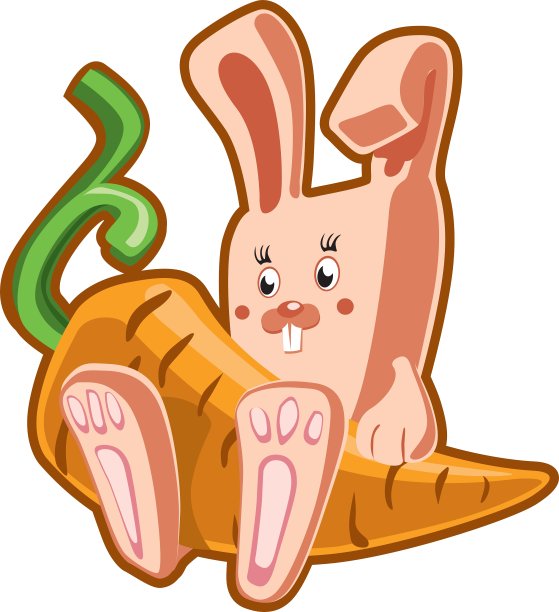 兔子的胡萝卜图片下载