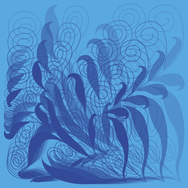 蓝色的模式图片下载