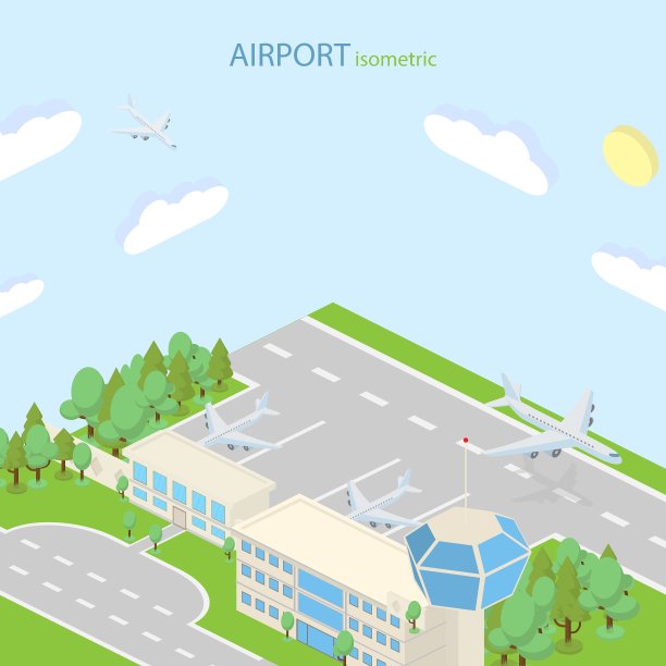 等距机场，计划航站楼和公共图片下载