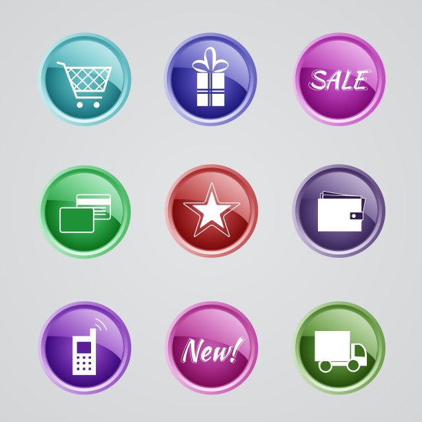 一套互联网商店图标图片下载