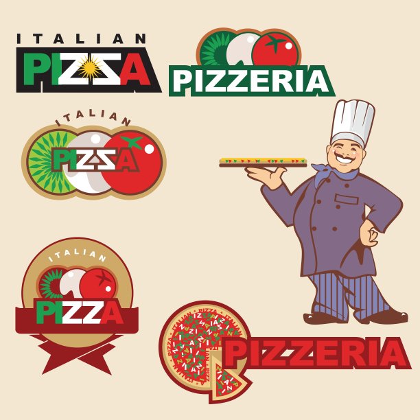 披萨的标签图片下载