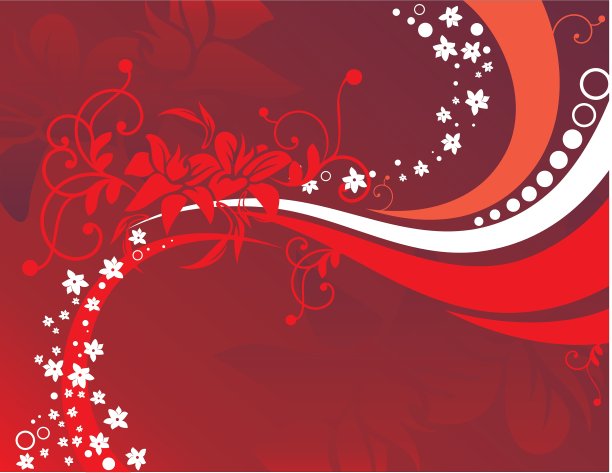 花红色背景图片下载