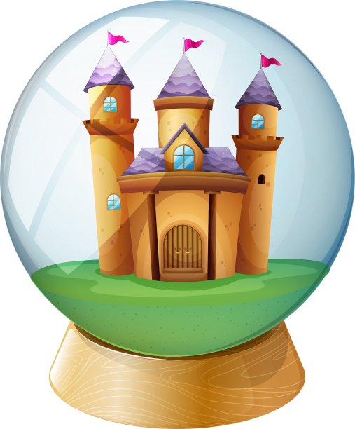 水晶球里的城堡图片下载