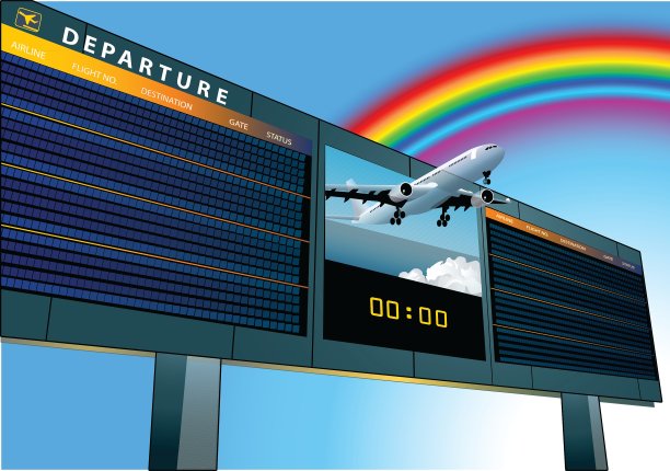 机场离开董事会图片下载