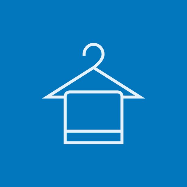 毛巾挂在衣架上图片下载