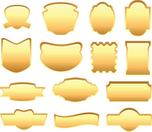 黄金标签图片下载
