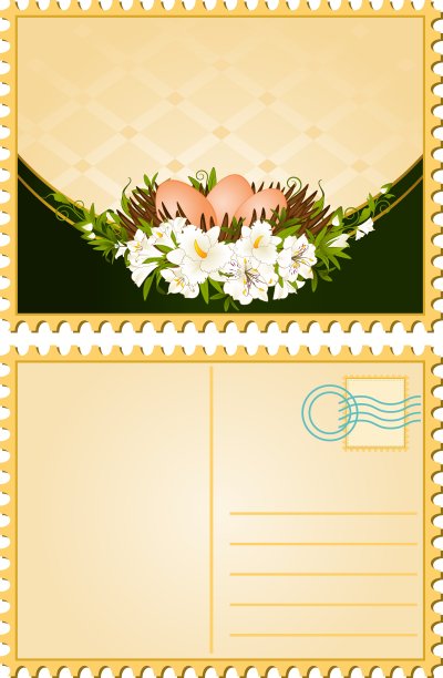 老式明信片图片下载