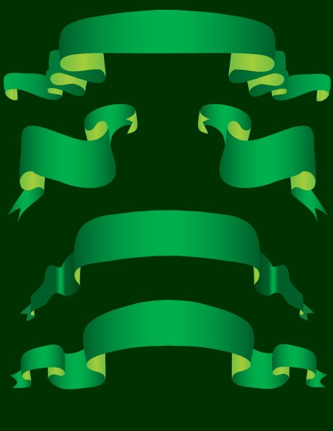 绿色的旗帜图片下载