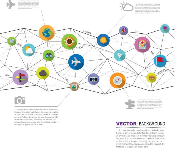 抽象几何背景集1图标集图片下载
