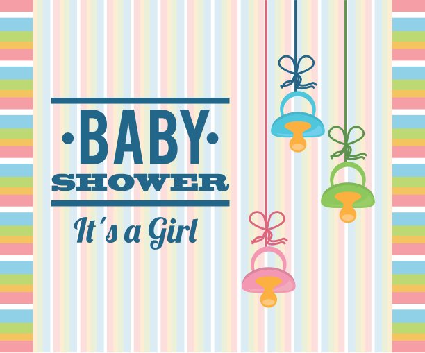 婴儿淋浴设计图片下载