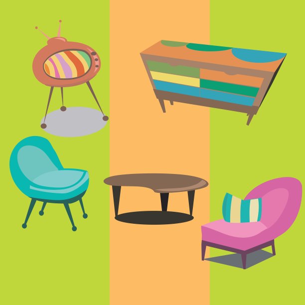 风格的现代家具图片下载