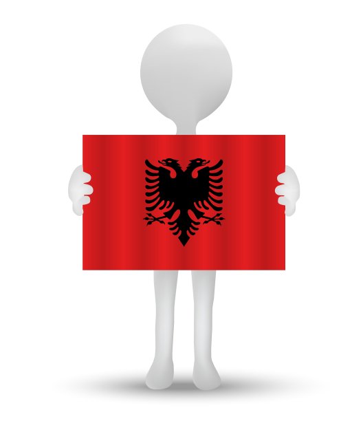 阿尔巴尼亚共和国国旗图片下载