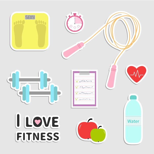 计时器什么哑铃苹果跳绳秤图片下载