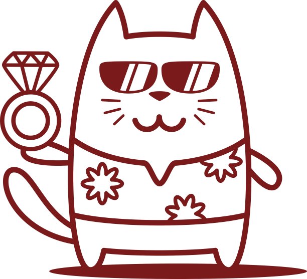 卡通猫的性格图片下载