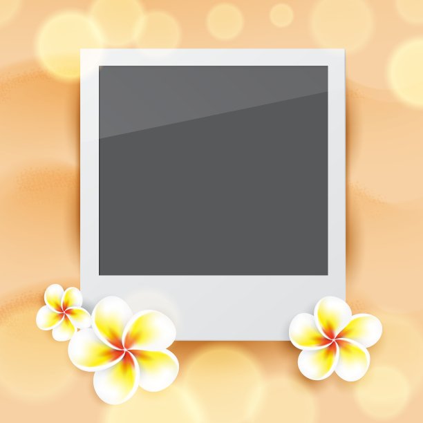 沙上空白照片图片下载