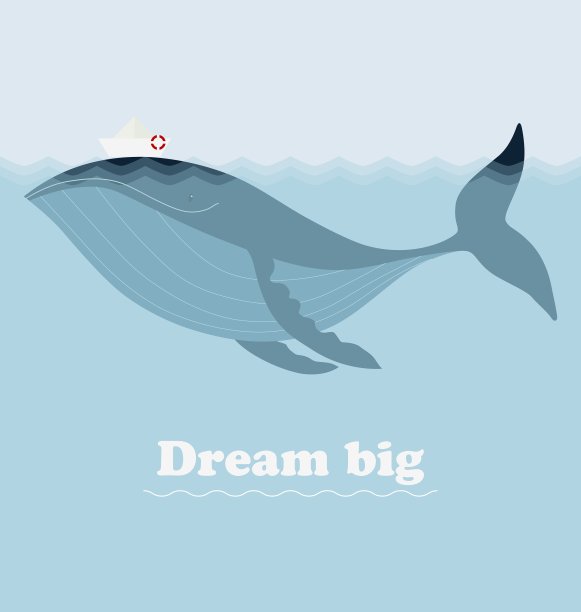 捕鲸船和鼓舞人心的字母梦想大图片下载