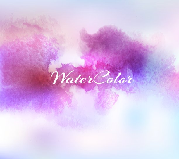 抽象背景与水彩横幅图片下载