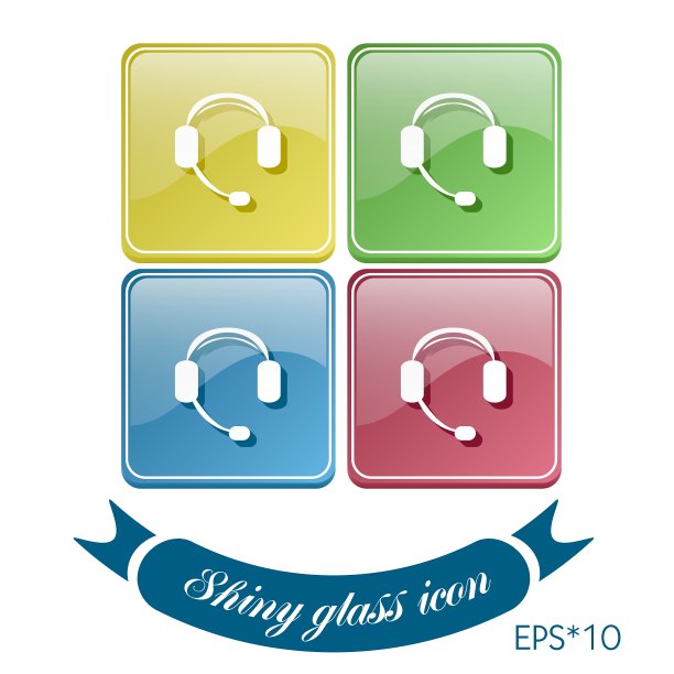 客户支持耳机图标图片下载