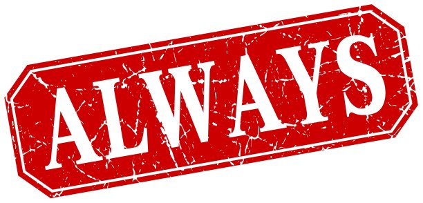 总是红色方块复古的垃圾隔离标志图片下载