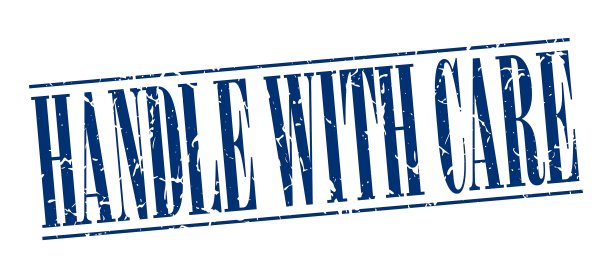 小心处理蓝色垃圾复古邮票图片下载