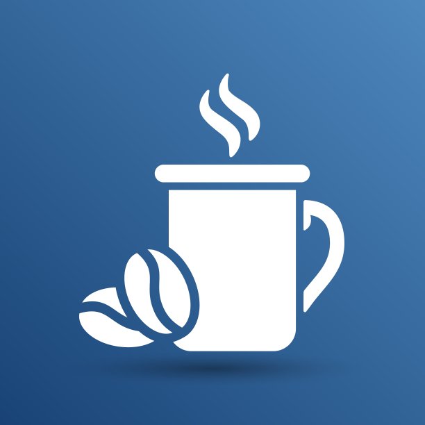 咖啡店咖啡杯Logo设计模板图片下载