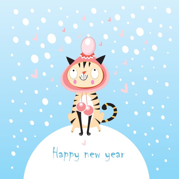 冬天里有趣的猫图片下载